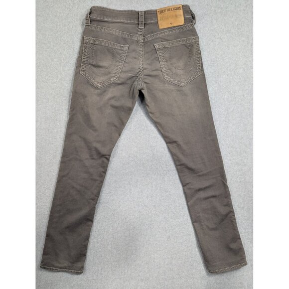 True Religion Geno Jeans Womens 28 Gray Relaxed Slim Stretch Designer Pants - Picture 9 of 16